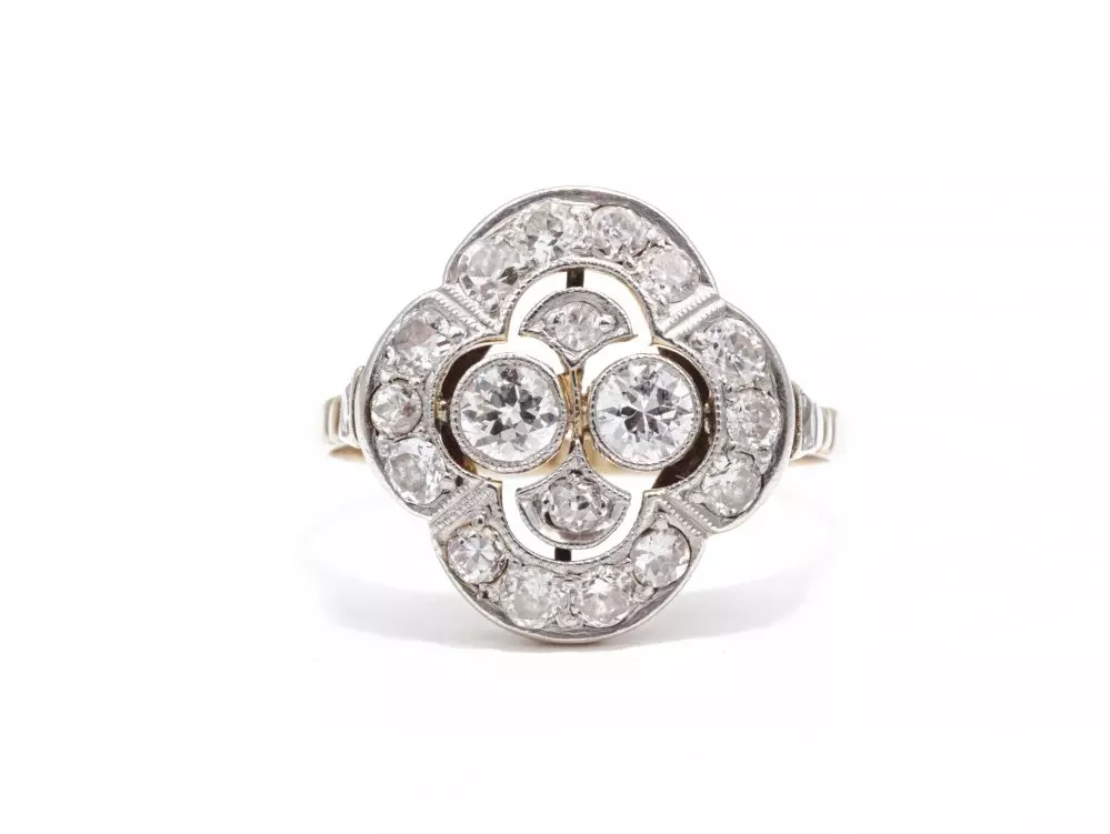 Antieke en Vintage Ringen - Art Deco ring diamant Nederlands