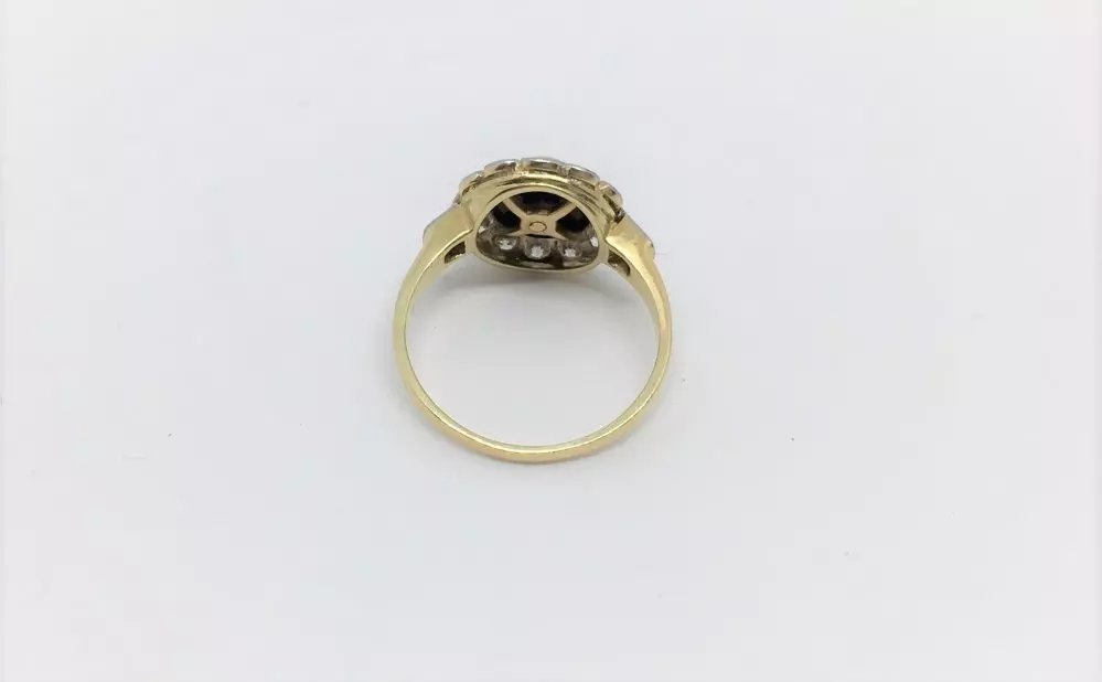 Antieke en Vintage Ringen - achterkant onyx ring