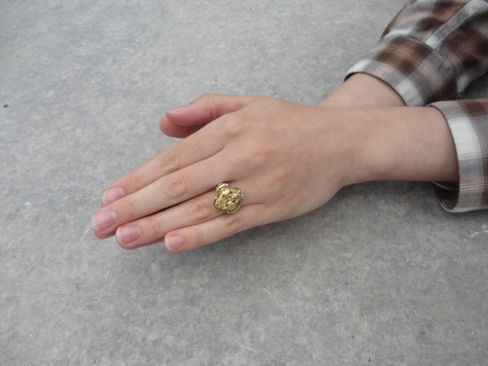 Antieke en Vintage Ringen - antieke filigrain ring goud ca 1890
