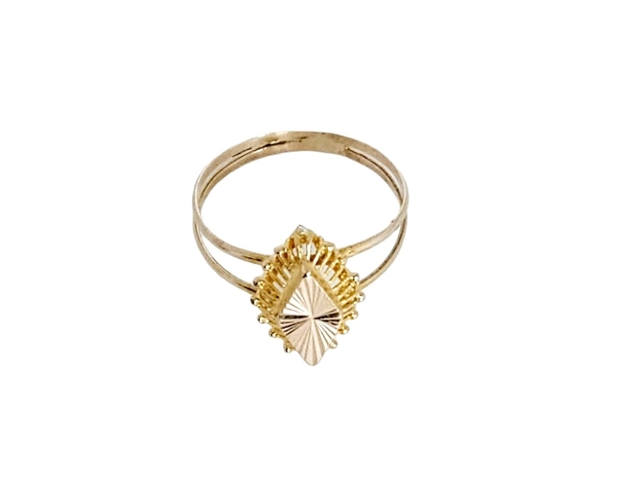 Antieke en Vintage Ringen - bovenkant geelgouden antieke ring (2)