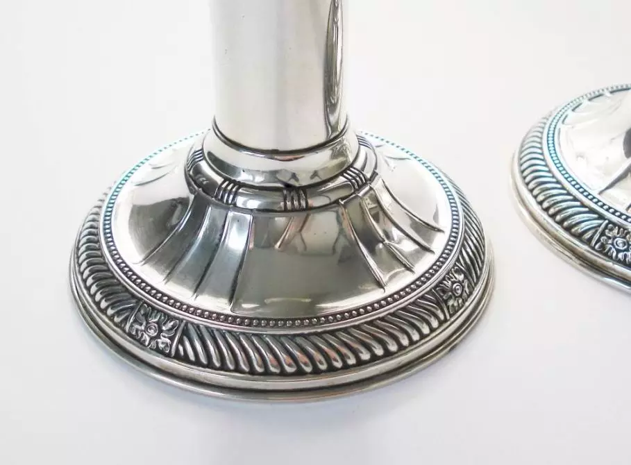 Zilveren Kandelaars - candlesticks gorham silver