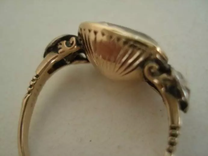 Antieke en Vintage Ringen - georgian ring 3 c