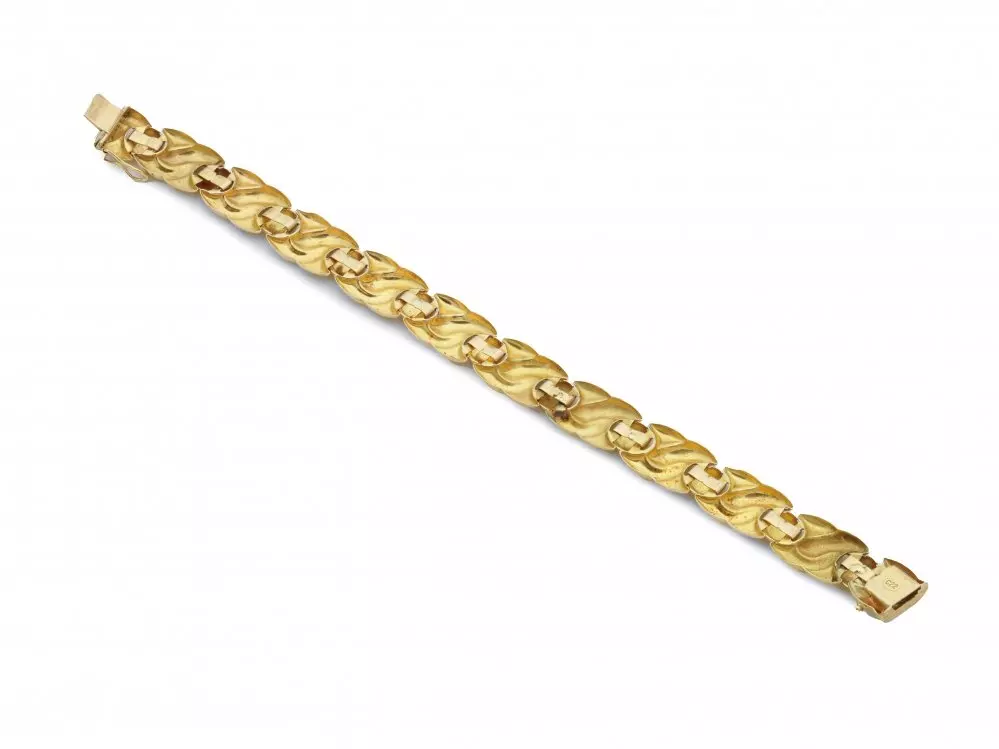 Antieke en Vintage Kettingen en Armbanden - goedkope rose gouden armband achterkant