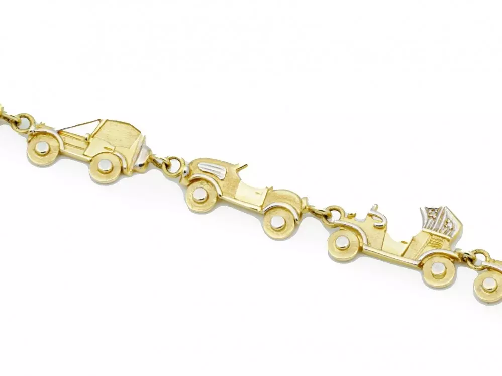 Antieke en Vintage Kettingen en Armbanden - gouden armband oldtimers