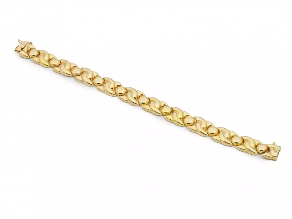 Antieke en Vintage Kettingen en Armbanden - gouden armband vitage rose