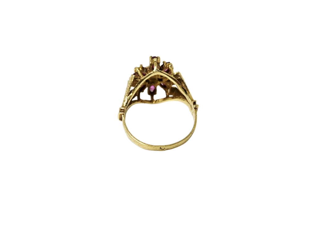 Antieke en Vintage Ringen - gouden ring vintage achterkant