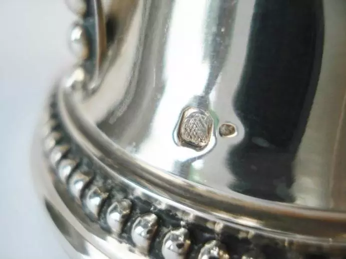 Antiek zilver overig - keur zilveren mosterdpot