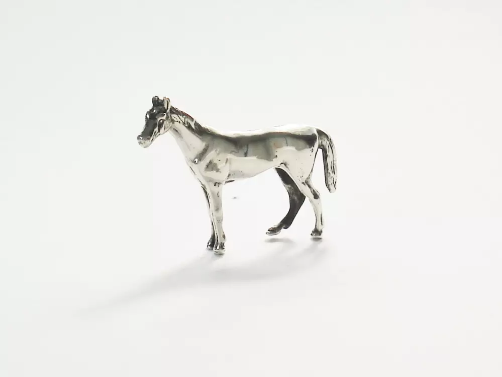 Antiek zilver overig - miniatuur zilveren paard