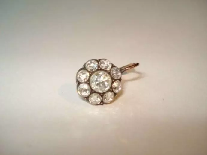 Antieke en Vintage Oorbellen - oorbel diamant