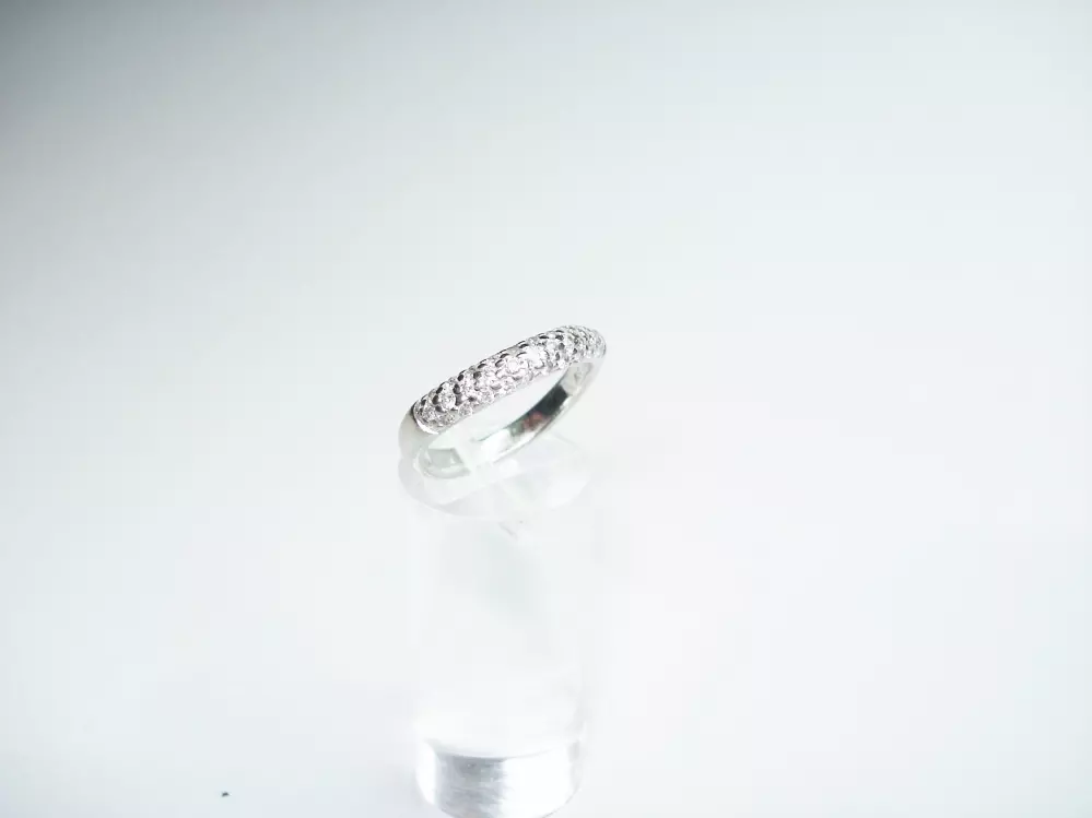 Antieke en Vintage Ringen - rijring witgoud diamant 18 karaat