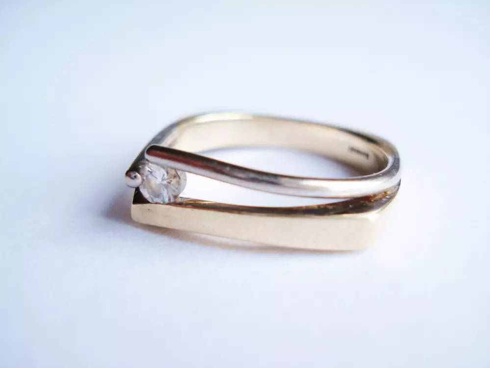 Antieke en Vintage Ringen - verlovingsring diamonde 