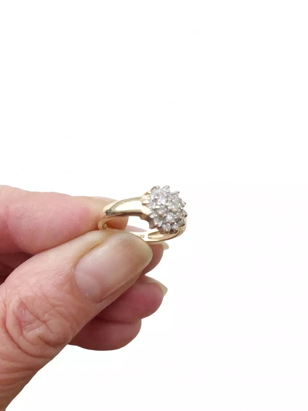 Antieke en Vintage Ringen - vintage entourage ring diamant..