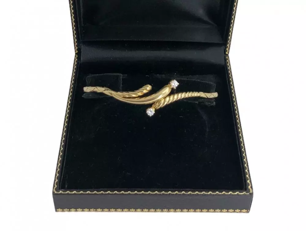 Antieke en Vintage Kettingen en Armbanden - vintage gouden armband in doosje