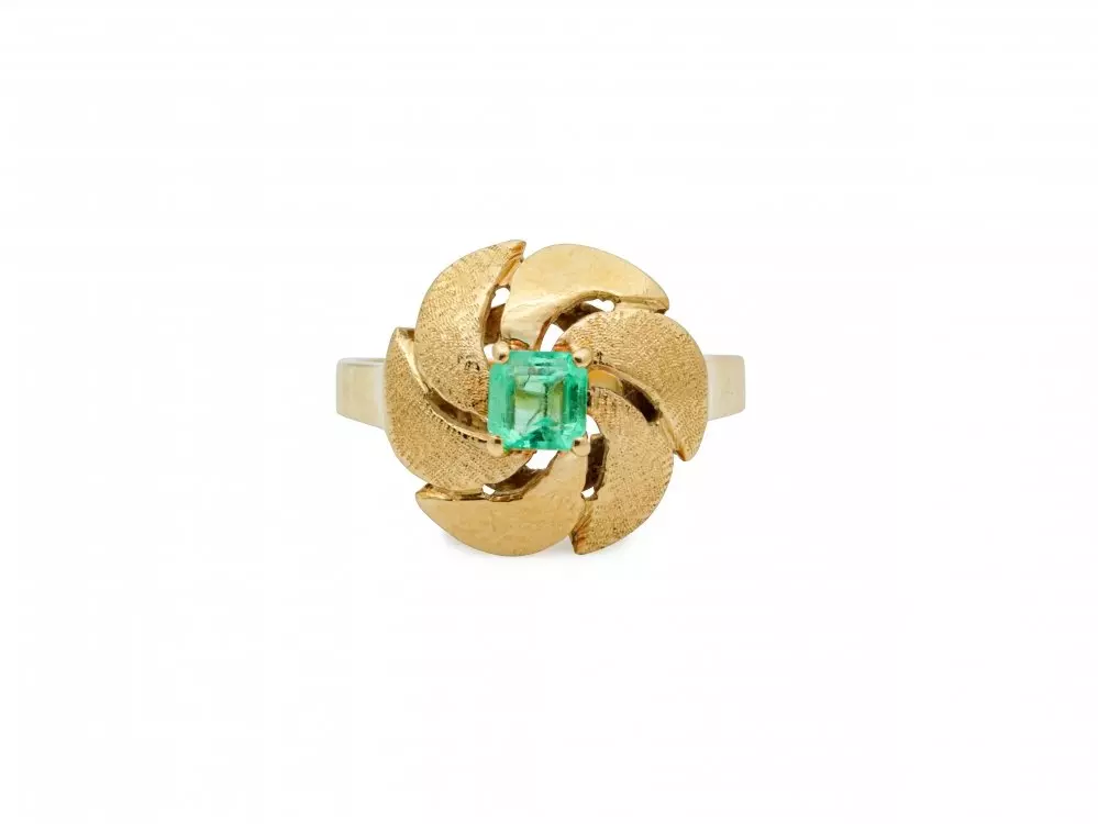 Antieke en Vintage Ringen - vintage ring smaragd