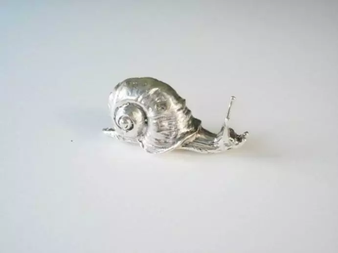 Antiek zilver overig - zilveren slak