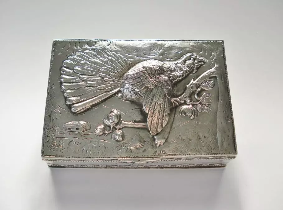Antiek zilver overig - zilveren tabaksdoos