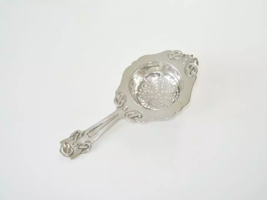 Antiek zilver overig - zilveren theezeef art deco denemarken