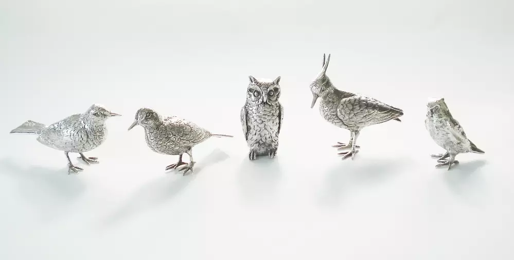 Antiek zilver overig - zilveren vogels
