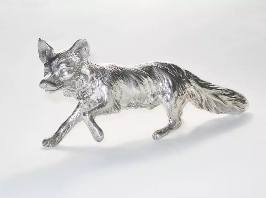 Antiek zilver overig - zilveren vos