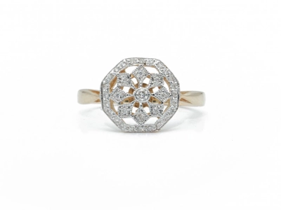 diamanten ring in Art Deco stijl