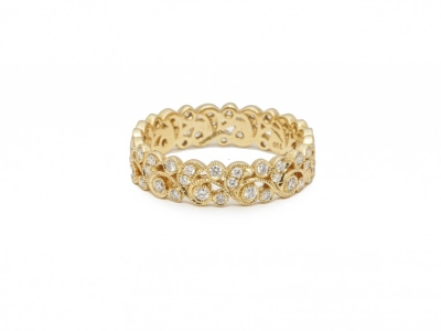 gouden alliance ring diamantjes