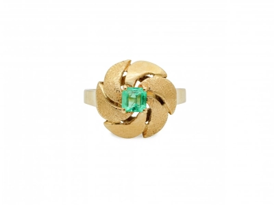 vintage ring smaragd